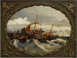 MEGA RARYTAS! STARA MUZEALNA MARYNISTYKA - HENRIK WILLEM MESDAG (1831-1915)