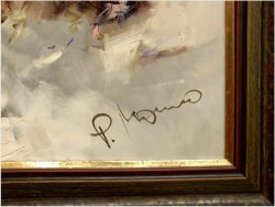 AUKCYJNY MALARZ! KWIATY W WAZONIE - Ingfried Paul HENZE-MORRO (1925-2013) CERTYFIKAT!