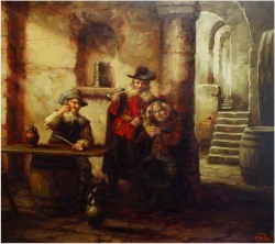 MEGA ROZMIAR! PRÓBA WINA U MNICHA - Willi DEPRÉ (1922-1995) + Originalbrief!