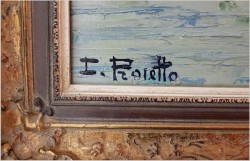 MALARSTWO SZPACHLOWE!!! LAGO MAGGIORE ASCONA - Constantino PROIETTO (1910-1979)