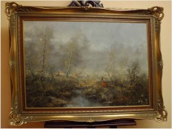 MALARSTWO AUKCYJNE! BAŻANTY - H. HANSUNG *1924