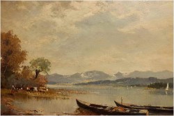 WIDOK NA JEZIORO BODENSEE (RANDOLF WEHN 1911-1987)