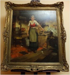 SCENA RODZAJOWA! DICKMEIS GERHARD (1918-1978r.)