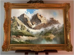 Piękna Panorama Alpejska,  Zugspitze Und Eibsee - J.E. Lemke *1916