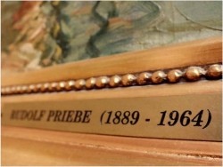 ŁODZIE PRZY BRZEGU - Rudolf PRIEBE (Kiew 1889-1964 Hamburg)