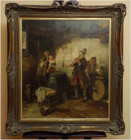 RARYTAS! MUZYKA I WINO - DICKMEIS GERHARD (Heinsberg 1918 – 1978 Jülich)