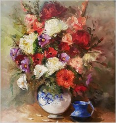 KWIATY W WAZONIE - JEAN JACQUES FOULON (1923-1980)