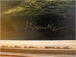 REALISTYCZNY KRAJOBRAZ ALPEJSKI - J.E.LEMKE *1916r. (80x60)