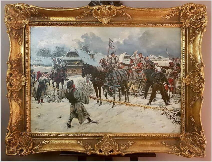 Polecamy! Brama Weselna w Zimowej Scenie - Piotr C. Stojanow (Bulgarisch, 1857-1957)