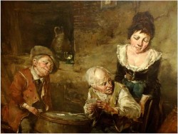 POZYCJA GODNA POLECANIA! GRA W KARTY - DICKMEIS GERHARD (Heinsberg 1918 – 1978 Jülich)