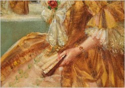 Stare Malarstwo Rokoko! Muzyka Śpiew i Wino - Stephan Sedláček (1868-1936 Wien)