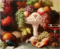 Pałacowa Martwa Natura z Bażantem - A. Höppner XIXw.