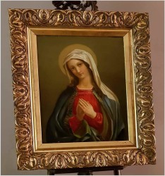 Malarstwo Sakralne - Matka Boska Modląca Się XIXw.