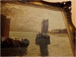 Wyjście z portu w słońcu ~ GRABONÉ Arnold (1896-1982)