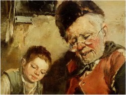 MALARSTWO RODZAJOWE! DICKMEIS GERHARD (1918-1978r.)