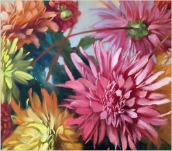 Chryzantemy w wazonie - Helmuth Andreas Volkwein *1920