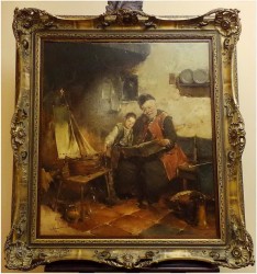 MALARSTWO RODZAJOWE! DICKMEIS GERHARD (1918-1978r.)