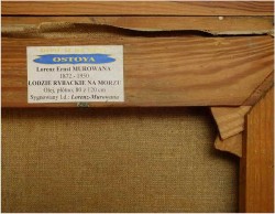 ŁODZIE RYBACKIE NA MORZU - ERNST HUGO LORENZ MUROWANA (1872-1950)