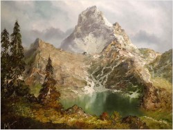 MUZEALNY UNIKAT! GROßE SCHLENKERNSPITZE - org HERBERT UERPMANN (1911-1996)