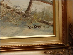 MEGA RARYTAS! JAZDA KONNA ZIMĄ - W.v.Kamp (122cm x 92cm)