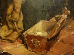 MALARSTWO AUKCYJNE! SCENA RODZAJOWA - DICKMEIS GERHARD (Heinsberg 1918 – 1978 Jülich)