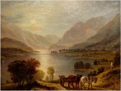 ROMANTYCZNY KRAJOBRAZ - John LANGSTAFFE (British,1849-1912) No:1