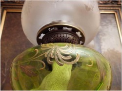 LAMPA NAFTOWA, CUEILLETTE DE POMMES - Henryk KOSSOWSKI (1855-1921), polski rzeźbiarz