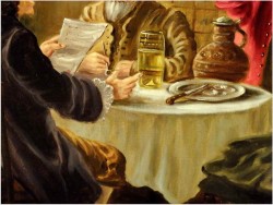 MALARSTWO RODZAJOWE - CURT AUGUST LANDWERH (Hereford 1920 - 1988)