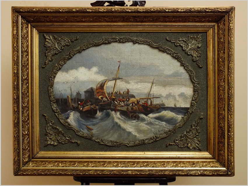 MEGA RARYTAS! STARA MUZEALNA MARYNISTYKA - HENRIK WILLEM MESDAG (1831-1915)