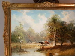 Pejzaż z Krowami ~ Helmut Stadelhofer (1914- 1979)