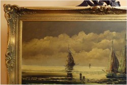 ŁODZIE NA MORZU - JEAN COUNE (1900-1963)