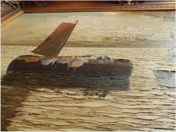 SONNENAUFGANG IM HAFEN VON ALEXANDRIA - GRABONÉ Arnold (1896-1982)