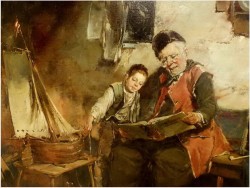 MALARSTWO RODZAJOWE! DICKMEIS GERHARD (1918-1978r.)