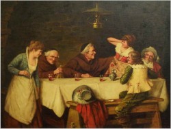 POLECAMY MALARSTWO RODZAJOWE! MUSZKIETERZY, BIESIADA U MNICHA - WILHELM ANDREAS *1935  Düsseldorf