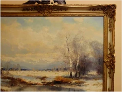 SALONOWY ZIMOWY KRAJOBRAZ - HELMUT STADELHOFER (1914- 1979)