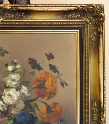 PIĘKNE PAŁACOWE KWIATY! MARTWA NATURA - MEDINA LOUISA (ur. 1911 Padwa)