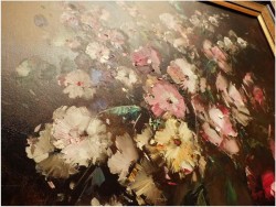 PAŁACOWE MALARSTWO! KWIATY W WAZONIE - Ingfried Paul HENZE-MORRO (1925-2013) CERTYFIKAT!