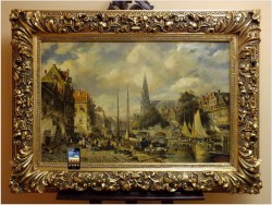 POLECAMY! ANSICHT VON ANTWERPEN - MAX GAISSER (AUGSBURG 1857-1922 MUNICH)