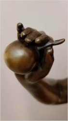 STARA FIGURA Z PRAWDZIWEGO BRĄZU 28KG - HIPPOLYTE MOREAU (1832-1927) ORYGINAŁ XIXw!