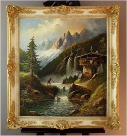 POLECAMY DO KOLEKCJI! WĘDKARZ W PITZTAL - GUSTAW WEISS/GUWE (1886-1973)