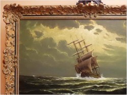 RARYTAS AUKCYJNY! ŻAGLOWIEC NA PEŁNYM MORZU - ERNST ALSEN (1920 - 1989)