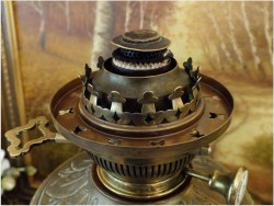 ANTYK! LAMPA NAFTOWA - Empire 1860 r.