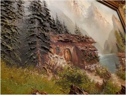 KRAJOBRAZ ALPEJSKI, TECHNIKA SZPACHLOWA - org COLLANDE!