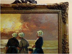 OCZEKIWANIE NA BRZEGU MORZA - Harry Haerendel (1896 - 1991)