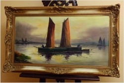 POLECAMY! MARYNISTYKA, ŁODZIE - ERNST HUGO LORENZ MUROWANA ( *1872 Murowana Goślina)