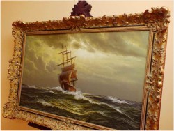 PAŁACOWE MALARSTWO MARYNISTYCZNE - ERNST ALSEN (1920 - 1989)