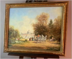 Malarstwo Rokoko! Dworska Scena Parkowa - Herbert Isenberg *1930