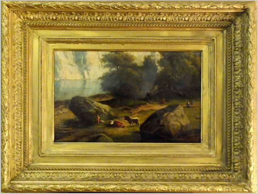 PEJZAŻ Z KROWAMI - SZKOŁA Z BARBIZON (ÉCOLE DE BARBIZON 1830-1860)