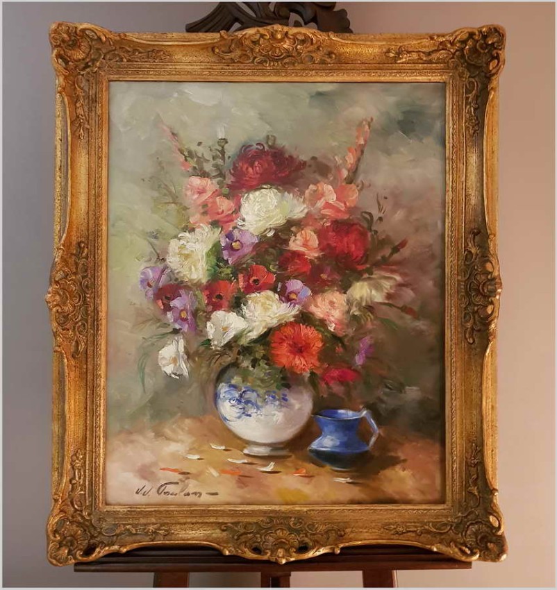 KWIATY W WAZONIE - JEAN JACQUES FOULON (1923-1980)