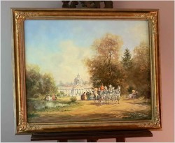 Malarstwo Rokoko! Dworska Scena Parkowa - Herbert Isenberg *1930